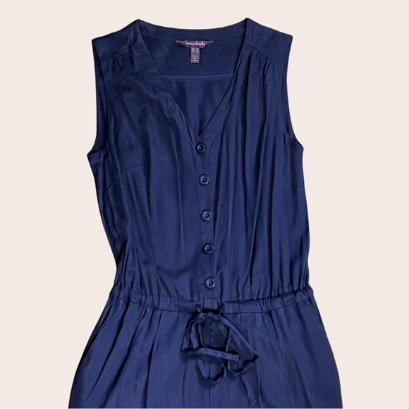 TALL Navy Blue Sleeveless Jumpsuit | LONG TALL SALLY | US6 - Picture 3 of 5